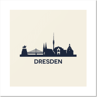 Dresden City Skyline Posters and Art